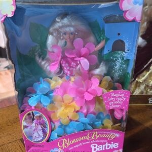 Barbie Blossom Beauty with Pink and Yellow Floral Dress